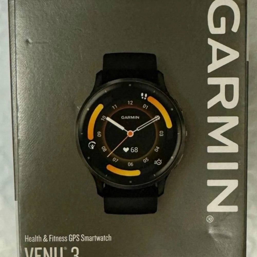 Garmin Black Smartwatch with Advanced Health Monitoring
